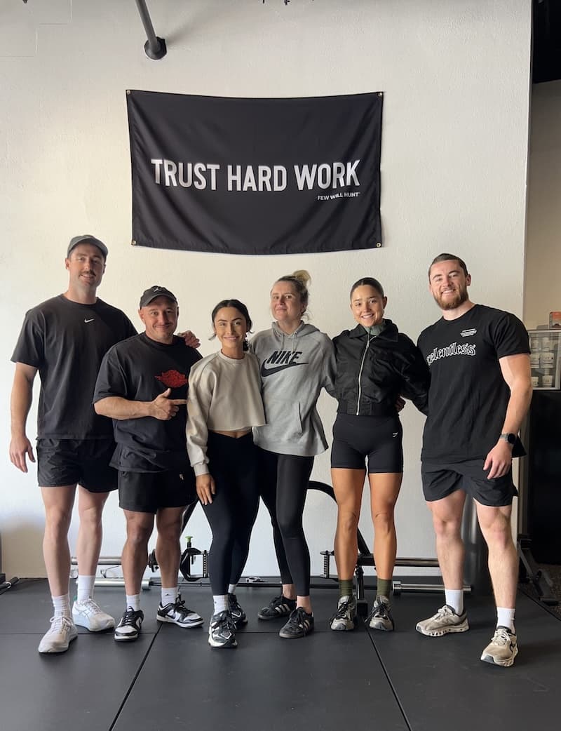 Physique Club team and community members in the studio