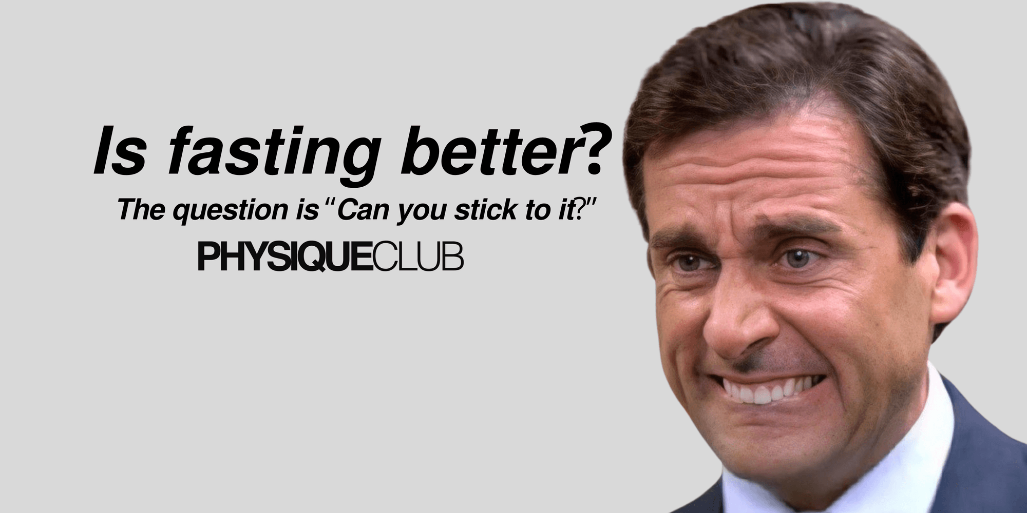 The question isn't "Is fasting better?"...